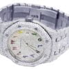 41 MM Audemars Piguet Royal Oak White Finish Plated Diamond Men’s Watch | Luxury Diamond Watch For Men | Fully Iced Out Men’s Watch |