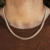 (4mm) Miami Cuban Link For Men In Yellow Gold Necklace | Hip Hop Style Cuban Link Chain Necklace For Men