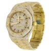 Premium Series 37 MM Audemars Piguet Royal Oak Yellow Plated Diamond Men’s Watch | Luxury Diamond Watch For Men | Fully Iced Out Men’s Watch