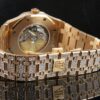 Celebrity Series 41 MM Audemars Piguet Rose Gold Plated White Diamond Men’s Watch | Luxury Diamond Watch For Men | Fully Iced Out Men’s Watch