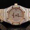 Celebrity Series 41 MM Audemars Piguet Rose Gold Plated White Diamond Men’s Watch | Luxury Diamond Watch For Men | Fully Iced Out Men’s Watch