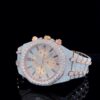 Fully Iced Out Two-tone Plated Watch | AP Luxury Diamond Watch | 42mm Watch For Men