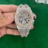 AP Luxury Diamond Watch | 42mm Watch For Men | Fully Iced Out Two-tone Plated Watch