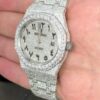 Classic Luxurious Diamond Watch |42mm Diamond Watch For Men | Fully Iced Out Two-tone Plated Watch | Hiphop Style Watch For Men (Copy)