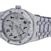 Celebrity Series 41 MM Audemars Piguet Royal Oak White Plated Diamond Men’s Watch | Luxury Diamond Watch For Men | Fully Iced Out Men’s Watch