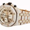 Premium Series 41 MM Audemars Piguet Royal Oak Yellow Plated Diamond Men’s Watch | Luxury Diamond Watch For Men | Fully Iced Out Men’s Watch