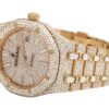 Classic Edition 41 MM Audemars Piguet Royal Oak Rose Gold Plated Diamond Men’s Watch | Luxury Diamond Watch For Men | Fully Iced Out Men’s Watch