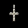 Iced Out White Moissanites Studded Cross Pendant | Hip Hop Style Cross Pendant For Men