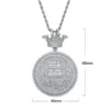 Bust Down Iced Out Money Dollar Symbol Luxury Pendant With White Moissanites For Men