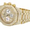 Classic Edition 39 MM Audemars Piguet Yellow Plated White Diamond Men’s Watch | Luxury Diamond Watch For Men | Fully Iced Out Men’s Watch