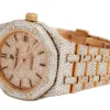 42mm Diamond Watch For Men | Fully Iced Out Two-tone Plated Watch | AP Luxury Diamond Watch |