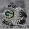 Pretty Green Bay Packers World Champions Super Bowl Men’s Custom Name & Number Wedding Ring (2010)