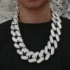 Iced Out 40mm Big Solid Cuban Link Almost 1 Kg Chain for Men & Women | Classic Hip Hop Jewelry