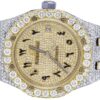 37MM Audemars Piguet Royal Oak Steel With Silver Diamond Watch For Men | Luxury Diamond Watch For Men | Fully Iced Out Men’s Watch