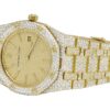 33MM Ladies/Women’s Yellow Plated Audemars Piguet Diamond Watch | Luxury Diamond Watch For Women | Fully Iced Out Women’s Watch