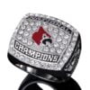 One Of Kind Dazzling Louisville Cardinals College Basketball Championship Men’s Anniversary Ring (2013) In 925 Silver