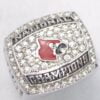 One Of Kind Dazzling Louisville Cardinals College Basketball Championship Men’s Anniversary Ring (2013) In 925 Silver