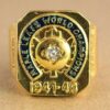 Toronto Maple Leafs Stanley Cup Champions Men’s Wedding Bright Polish Collection Ring (1947 – 1948) In 925 Silver
