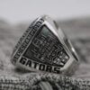 One Of Kind Dazzling Florida Gators College Baseball National Championship Men’s Wedding Ring (2017) In 925 Silver