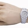 33mm Ladies Steel Audemars Piguet Royal Oak Diamond Wristwatch | Luxury Diamond Watch For Women | Fully Iced Out Women’s Watch