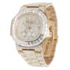 Patek Philippe Nautilus Rose Gold Plated 5980/1R-001 White Diamond Wristwatch For Men | Fully Iced Out Men’s Classic Wristwatch | Luxury Diamond Watch For Men