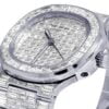 Patek Philippe Nautilus 5711 White Baguette Diamond Men’s Wristwatch | Fully Iced Out Men’s Classic Wristwatch | Luxury Diamond Watch For Men