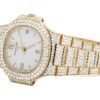 Patek Philippe Nautilus 3800/001 with White Diamond Wristwatch For Women | Fully Iced Out Women’s Classic Wristwatch | Luxury Diamond Watch For Women