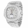 Patek Philippe Nautilus 5726/1A with White Diamond Watch For Men | Fully Iced Out Men’s Classic Wristwatch | Luxury Diamond Watch For Men