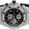 Men’s 42 MM Audemars Piguet Royal Oak Offshore Stainless Steel diamond Dial Wristwatch | Luxury Diamond Watch For Men | Fully Iced Out Men’s Classic Wristwatch