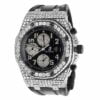 Men’s 42 MM Audemars Piguet Royal Oak Offshore Stainless Steel diamond Dial Wristwatch | Luxury Diamond Watch For Men | Fully Iced Out Men’s Classic Wristwatch