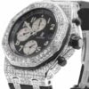 Men’s 42 MM Audemars Piguet Royal Oak Offshore Stainless Steel diamond Dial Wristwatch | Luxury Diamond Watch For Men | Fully Iced Out Men’s Classic Wristwatch