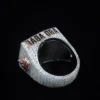 Customized Iced Out Men Custom Initial Logo Letter Name Rose Gold Ring For Men