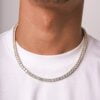 Premium 4 MM Iced Out White Moissanites Tennis Chain Necklace For Men & Women | Hip Hop Style Jewelry