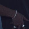 White Moissanite Studded Cuban Link Bracelets For Women | Hip Hop Style Bracelets