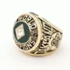 Wonderful Oakland Athletics World Series Championship Men’s Matte Finish Ring (1972) In 925 Silver