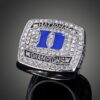 Attractive Duke Blue Devils College Basketball Championship Men’s Anniversary Ring (2010) In 925 Silver