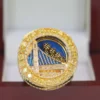Elegant Golden State Warriors NBA World Championship Yellow Gold Plated Men’s Ring (2022)