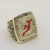 Gorgeous New Jersey Devils Stanley Cup Champions Yellow Gold Plated Men’s Ring (2003) In 925 Silver