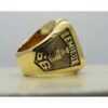 Limited Edition Pittsburgh Penguins Stanley Cup Champions Yellow Gold Plated Men’s Ring (1991)