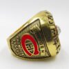 Stunning Montreal Canadiens Stanley Cup Champions Bright Polish Yellow Gold Plated Ring (1973)