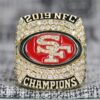 Awesome San Francisco 49ers NFC Championship Yellow Gold Plated Bright Polish Men’s Ring (2019)