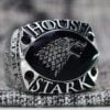 Great One Game Of Thrones House Stark Winterfell White Gold Plated Men’s High Finish Ring
