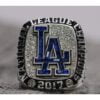 Delicate Los Angeles Dodgers NL Championship White Gold Plated Men’s Ring (2017)