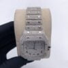 Cartier Watch Round Cut VVS Moissanite Diamond, Automatic Watch Stainless Steel Watch For Men /Women,Two Tone Diamond Watch