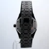 Black Moissanite Diamond Men’s Wrist Watch, Fully Iced Out handmade Automatic Movement Watch, Fancy Party Wear Luxuries Diamond Watch
