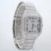 22 Carat Cerified VVS Moissanite Diamond Watch, Celebrity Inspire Bust Down Watch, Iced Out Diamond Watch For Rapper, Hip Hop Watch Jewelry