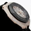 Luxury Watch in Real VVS Moissanite Diamond Watch, Handmade Rubber Belt Watch For Men/Women, Hip Hop Watch, Iced Out Watch Gift for Love