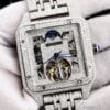 VVS Moissanite Diamond Watch, Hip Hop Watch, Moissanite Watch, Bling Watch, Bustdown Watch, VVS Clarity Watch, Moissanite Watch For Men