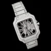 Luxury Watch in Real VVS Moissanite Diamond Watch, Handmade Stainless Steel Watch For Men/Women, Hip Hop Watch, Iced Out Watch Gift for Love