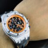 Luxurious Edition New Custom Men’s Audemars Piguet Royal Oak Offshore Volcano White Diamond Watch